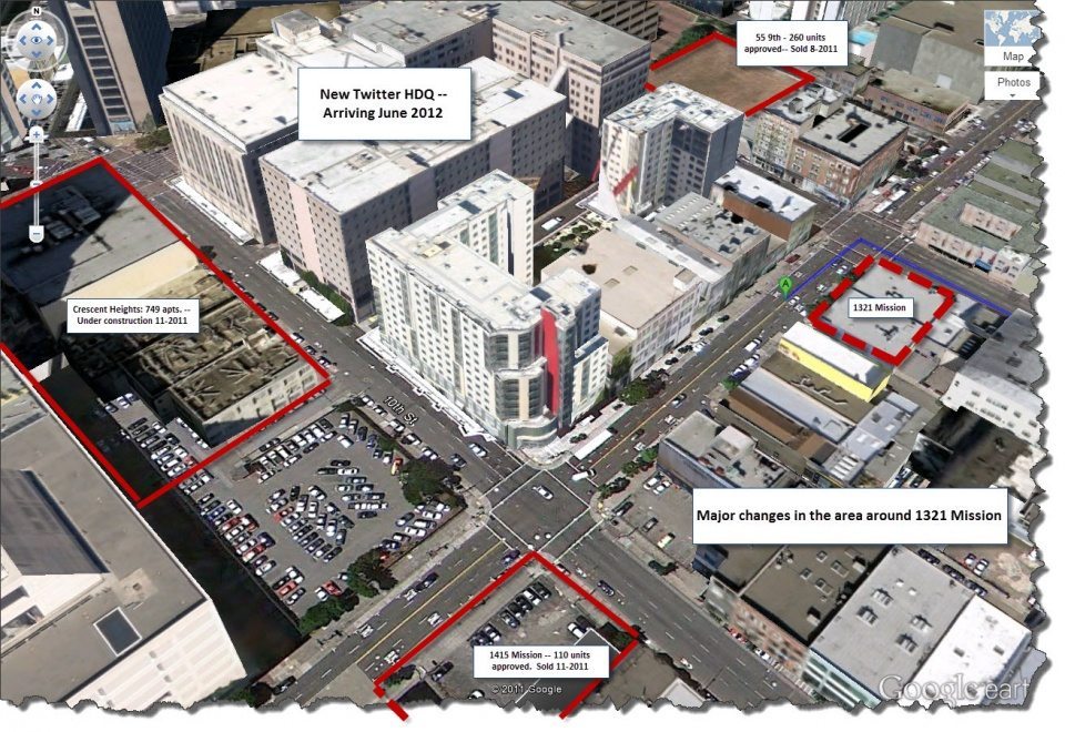 Major developments around 1321 Mission - Panoramic Interests